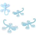 thumbnail image 4 of Ganchos para abrigos para niños, 2 piezas de ganchos de pared con forma de geco con 4 ventosas para guardería, dormitorio, llave, paraguas, toalla, gorro, soporte para abrigos, 4 of 5