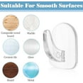 thumbnail image 2 of 30PCS Clear Adhesive Hooks Wall Hooks Christmas Window Hanger Ring Hanger, Transparent Reusable Small Acrylic Sticky Hangers with Non Marking  for Home Kitchen Bathroom Bedroom Office Use, 2 of 7