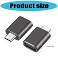 thumbnail image 3 of USB C To USB 3.2 Female Adapter OTG Converter Fast Speed 10Gbps Data Transfer Aluminum For Smartphones Tablets Laptops Silver, 3 of 4