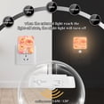thumbnail image 4 of Yayeee 2-Pack Plug in LED Night Lights with Light Sensors Motion Detectors, Pink Flowers, 4 of 7