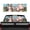 Axolotl, variant on chaqlin Truck Back Window Decals Perforated Wrap Universal Rear Window Sticker Fits Most Pickup Trucks SUV , Wolf Camo US Flag