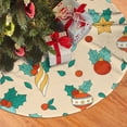 thumbnail image 2 of XMXY Halloween Christmas Tree Skirt, Christmas Nativity Leaf Celebration Holiday Party Indoor Decorations Ornaments, 48" Inch, 2 of 6
