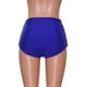 thumbnail image 1 of Gibobby traje de baño mujer Calzoncillos de talle Bikini para mujer Plus Traje de baño Parte inferior Ruched Swim High Swimwears Tankinis Set(Azul,XL), 1 of 4