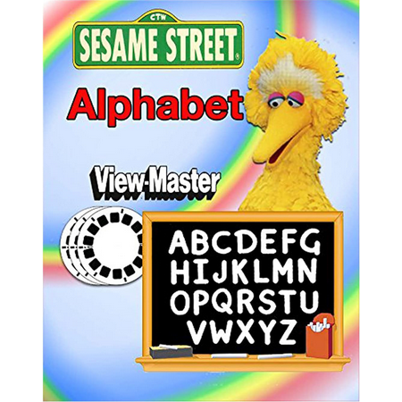 Alphabet - Sesame - ViewMaster - 3 reels with 21 3D images - Grover, Bert, Ernie