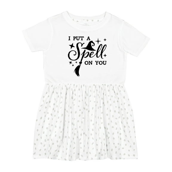 Inktastic I Put a Spell on You Halloween Magic Girls Toddler Dress