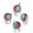 Green, variant on 20pcs Faceted Crystal Glass Ball Pendants Round Colorful Hanging Charms 12x8mm-Colorful #2