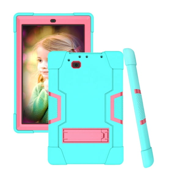 Goldcherry for RCA Viking Pro Case/ Rca Atlas Pro Hybrid Shockproof Anti-Impact Cover Built in Kickstand For RCA 10 Viking Pro RCt6a03w13 10.1" / Rca Atlas Pro 10.1" Rct6B06 P23H(Mint Green Pink)