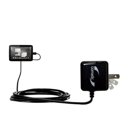 Gomadic Intelligent Compact AC Home Wall Charger suitable for the Motorola XyBoard MZ617 Tablet - High output power with a convenient, foldable plug d