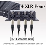 Pknight 4ch Bidirectional Artnet/sACN/RDM Controller Easynode ARS2048B