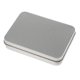 thumbnail image 3 of Rectangular Empty Tin Box Portable Storage Container Home Organizer (11.5x8.5x2.3 Cm) - Silver, As Described Silver, 3 of 4