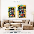 thumbnail image 4 of Elephant Stock Red African Heart In The Sun Wall Art - Vertical Multi Panel Canvas - Living Room Wall Decor - Abstract Multi Panel - Black And Orange Decor By Emmanuel Signorino - 28" x 45", 4 of 8