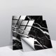 thumbnail image 1 of 10 pegatinas para azulejos de pared de cocina y baño, estilo mosaico de mármol cuadrado, impermeables, autoadhesivas, para decoración del hogar (negro, 2,10 x 10 cm), 1 of 4
