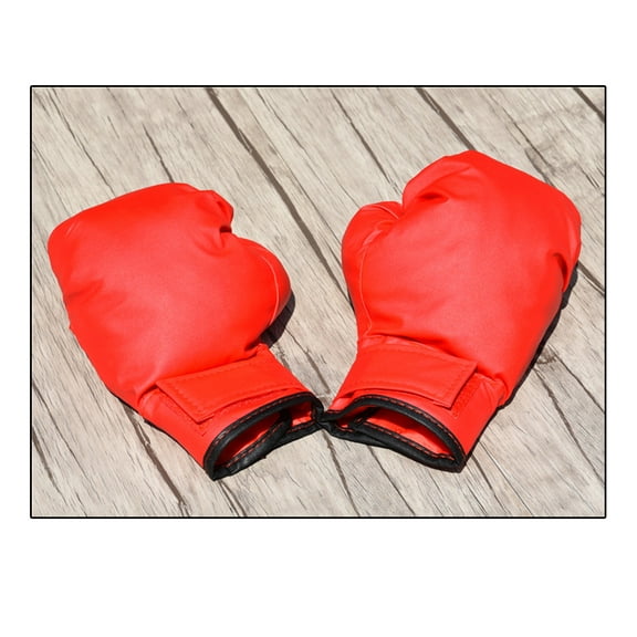 OUNONA Boys Spar Boxing Gloves Wrestling Gloves Fighting Gloves Baby 22*13*5cm Red
