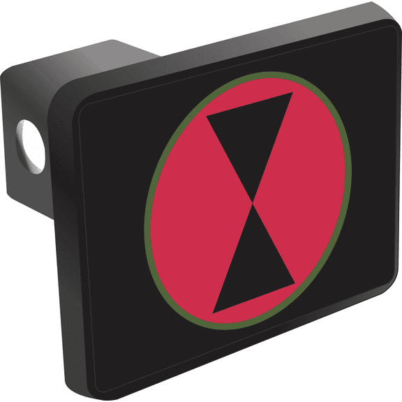 U.S. Army 7th Infantry Division Trailer Hitch Cover