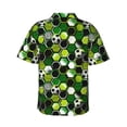 thumbnail image 3 of Haiem Soccer1 Printed Hawaiian Shirt for Men - Men’s Casual Beach Summer Shirts - Stretch Fabric with Modern Fit-Large, 3 of 9