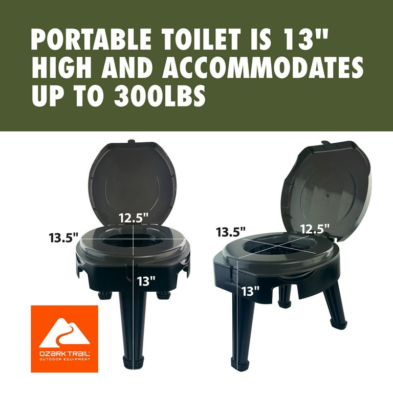 Emergency Mini Portable Toilet - 700cc Disposable Bag For Travel, Camping & Traffic Jams