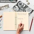 thumbnail image 4 of FORMRS 1-Subject Spiral Notebook 8" x 5" College Ruled 60 Refillable Sheet A5 Hard Cover, Black Roses, 4 of 7