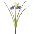 thumbnail image 2 of 26" Artificial Iris Flower, Real Touch Fake Flower Bouquet with Long Stem for Flower Arrangement, Wedding Centerpiece, Bridal Bouquet, Home Kitchen Party Decor, 2 of 8