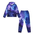 thumbnail image 5 of DISNIMO Purple Galaxy Hoodie Sweatshirt Boys Hoodies and Sweatpants Set for Kids Sweat Suit with Hood 2 Piece Set Boys Hoodies and Pants Set for Boys Pullover Hoodies Size 10-12 Hoodie with Pockets, 5 of 7