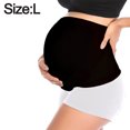 thumbnail image 2 of Mujeres embarazadas negras con cinturón abdominal elástico, soporte para la espalda, cinturón abdominal y cinturón de extensión de cintura, 2 of 5