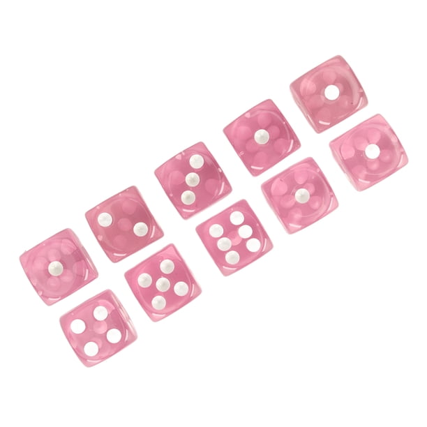 Juego De Dados De 6 Caras, Dados Ligeros A Granel, Duraderos, 20 Piezas, Resistentes A Impactos Para Juegos De Matemáticas Y Juegos Educativos