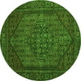 thumbnail image 1 of Ahgly Company Indoor Round Persian Green Traditional Area Rugs, 7' Round, 1 of 1