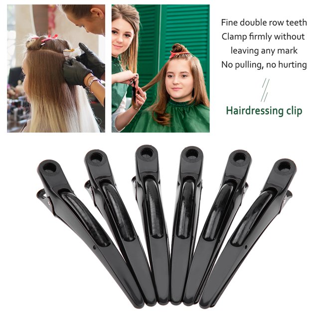 Pinzas para el pelo de 6 uds., pinzas para la sección de peluquería delfín, horquillas, pasadores de cocodrilo Likrtyny Cuidado Belleza