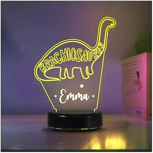 Personalized dinosaur lamp deals