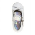 thumbnail image 6 of Mary Jane Dress Shoe Pumps for Girls, Low Heel Hook Loop Buckle, White (Size 8 Toddler), 6 of 7