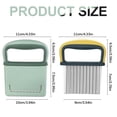thumbnail image 3 of Crinkle Cutter,French Fry Cutter For Potatoes,Premium Stainless Steel Potato Slicer,Safe Wavy Veggie Slicer With Blade Cover,Space-Saving Crinkle Knife,Kitchen Crinkle-Cut Wave Slicer,1PC,3.9"x5.5", 3 of 5
