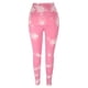 thumbnail image 4 of Leggings de yoga para mujer Tie Dye Talle alto Secado rápido Sin costuras Apretado Rosa Deportes Running Leggings, 4 of 8