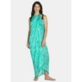 thumbnail image 5 of Time and Tru Women's Print Pareo, One Size, Green Waterfall, 5 of 5