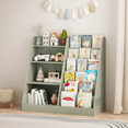thumbnail image 2 of 4 Tier Kids Bookshelf and Toy Storage Organizer,Multifunctional Wooden Kids Book Shelf with Bookcase Display Stand for Kids Room,Playroom,Green, 2 of 8