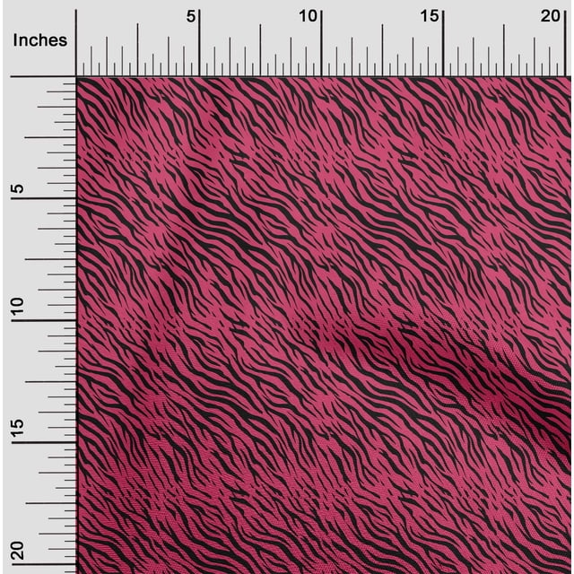 oneOone Polyester Spandex Magenta Fabric Animal Skin Craft Projects Decor Fabric Printed By The Yard 56 Inch Wide-RSK