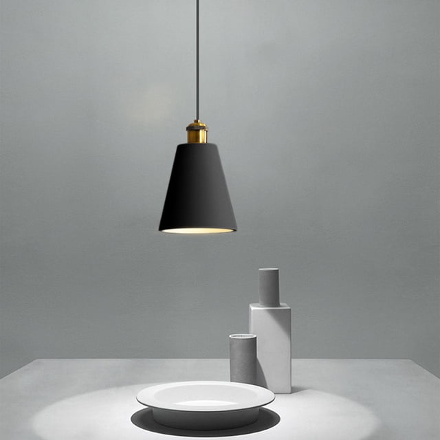 Mini Iron Pendant Light - Multi-Scene Hanging Fixture for Dining Table, Bedside, Bar Desk, Dimmable Lamp with Easy Install & Warm Ambiance