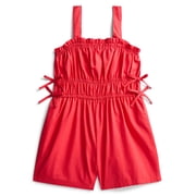 Wonder Nation Girls Elastic Waist Romper, Sizes 4-18 & Plus