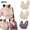 Beige, variant on WREESH 3 Pack Support Bra Adaptive Bra Women Lace Splicing Glossy Comfortable Breathable Bra Underwear No Underwire Bras Underwear Beige