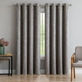 thumbnail image 5 of Warm Home Designs 1 Pair of 54 x 84 Light Grey Blackout Curtains with Embossed Textured Damask Pattern. EV Grey 2x54x84, 5 of 6