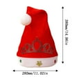thumbnail image 3 of Golden Velvet Crown Christmas Hat, Festive Holiday Crown Hat, Red Velvet Santa Hat for Adults and Kids, Adjustable Non Woven Fabric Christmas Party Decoration, 3 of 7