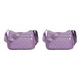 thumbnail image 4 of Transemion Crossbody Bag Premium For Multipurpose Large Capacity Polyester Messenger Bag Multiple Occations Premiun Gift light purple 2Set, 4 of 6