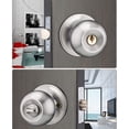 thumbnail image 3 of Classic Round Door Handle with Lock - Privacy Locking Door Hardware, 3 of 5