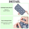 thumbnail image 6 of Blue Pioneer Flower and Paisley Pattern Dish Drying Mat for Kitchen 1 Pack, Ultra Absorbent Microfiber Dishes Drainer Mats,16"x18", 6 of 6