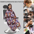 thumbnail image 5 of Soccer-Flame Splashing Barber Cape Adjustable Hair Cutting Salon Cape for Unisex, Perfect for Men Women 66”× 55”, 5 of 7