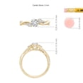 thumbnail image 5 of ANGARA Natural Nature Inspired Diamond Twisted Vine Ring in 14K Yellow Gold for Women (Size-5mm| Color-H| Clarity-SI2) | April Birthstone, Anniversary, Jewelry Gift for Women | Natural Diamond Ring, 5 of 10