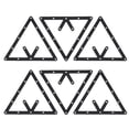 thumbnail image 2 of WALFRONT 6 Pcs/Ensemble Support de Billard Noir Triangle Porte-Balles Positionnement Table de Billard Accessoire de Queue de Billard, Support de Billard, Support de Piscine, 2 of 8
