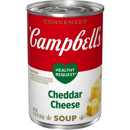 Campbell’s Condensed Healthy Request Cheddar Cheese Soup, 10.5 Ounce Can, Quantity of 13