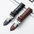 thumbnail image 2 of Gostoto Calf Leather Watch Strap Butterfly Clasp Watch Band Replacement Strap 16mm-22mm Watchband Belt with Tools, 2 of 5