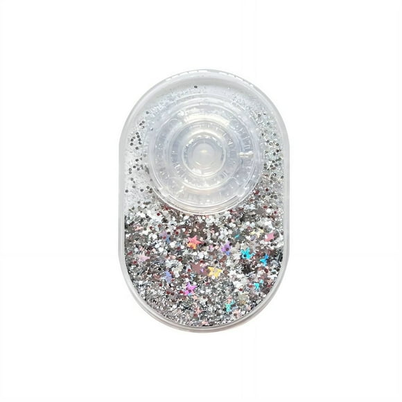 HLONK Magsafe Phone Grip Elegant Liquid Sparkle Design Pop Socket Magnetic and Mess-Free Magsafe Pop Socket White