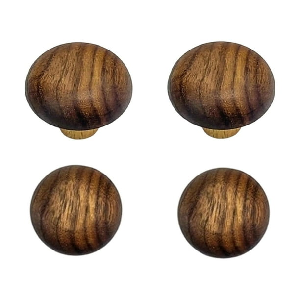 4 ganchos de madera para abrigos, puertas y paredes, novedosos, decorativos y resistentes. Redondo