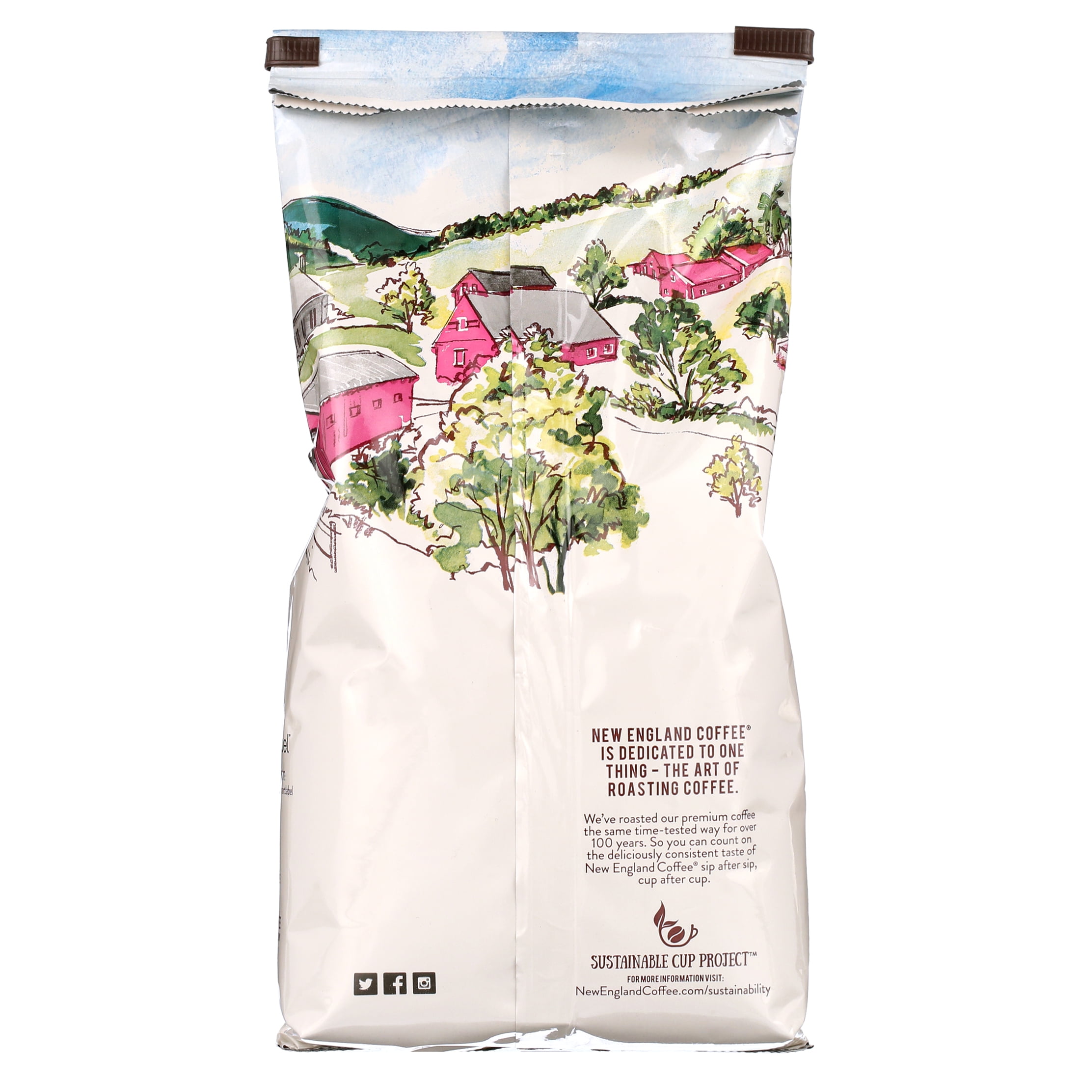 New England Coffee Donut Shop Blend Ground Coffee, 22 oz